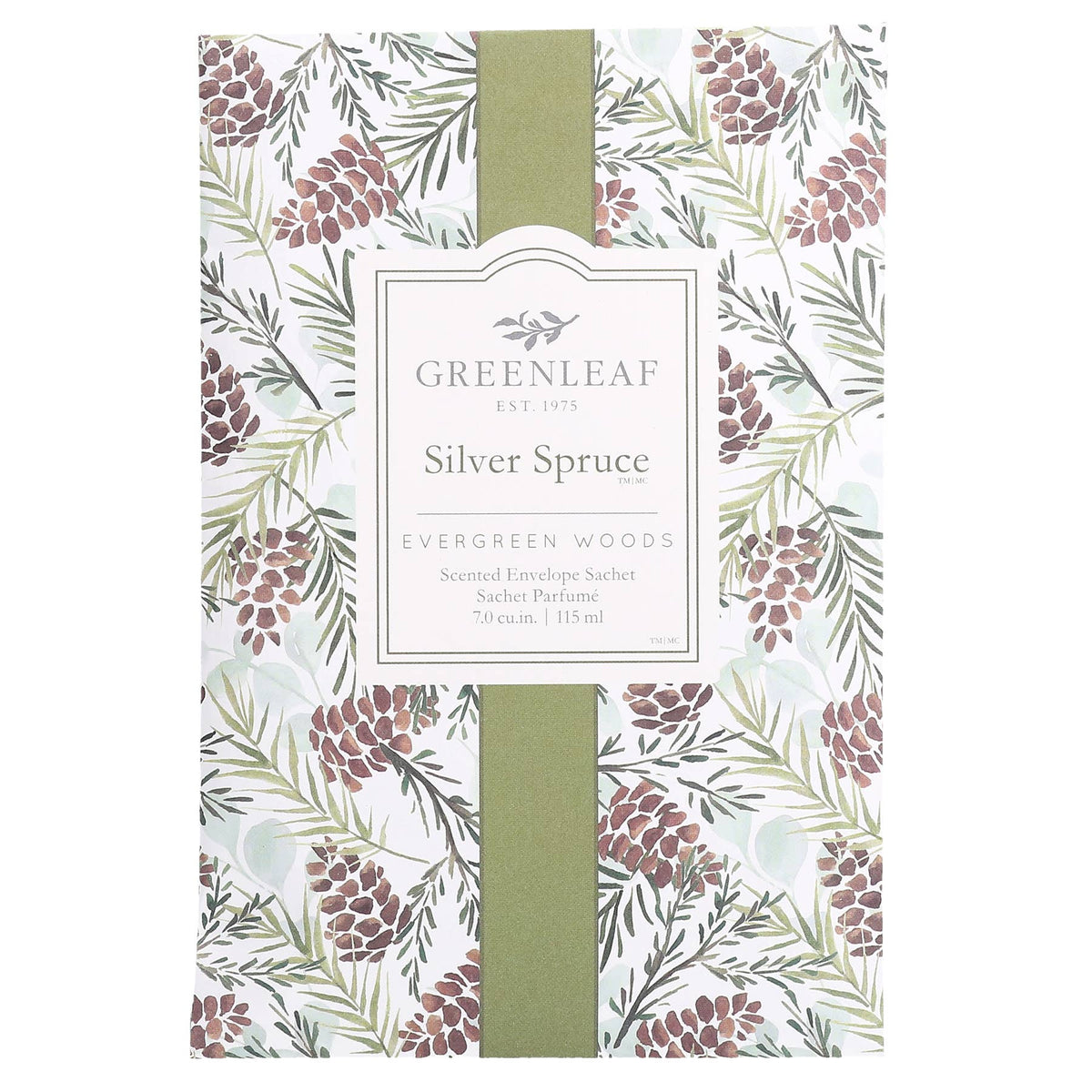 Greenleaf Gifts - Silver Spruce Large Sachet 18 Pack | Holiday