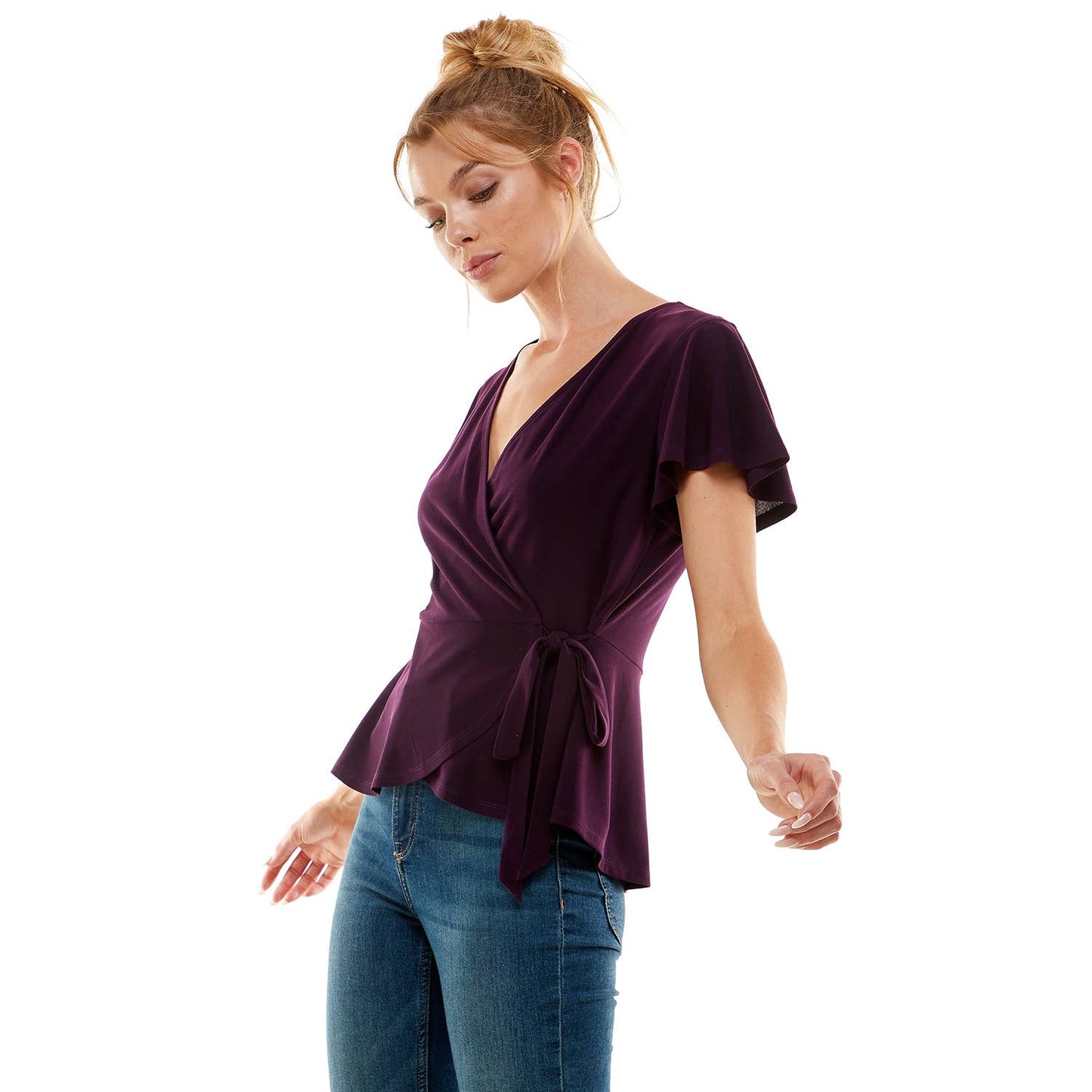 Winslow Collection - SOFT BLOOM WRAP BLOUSE