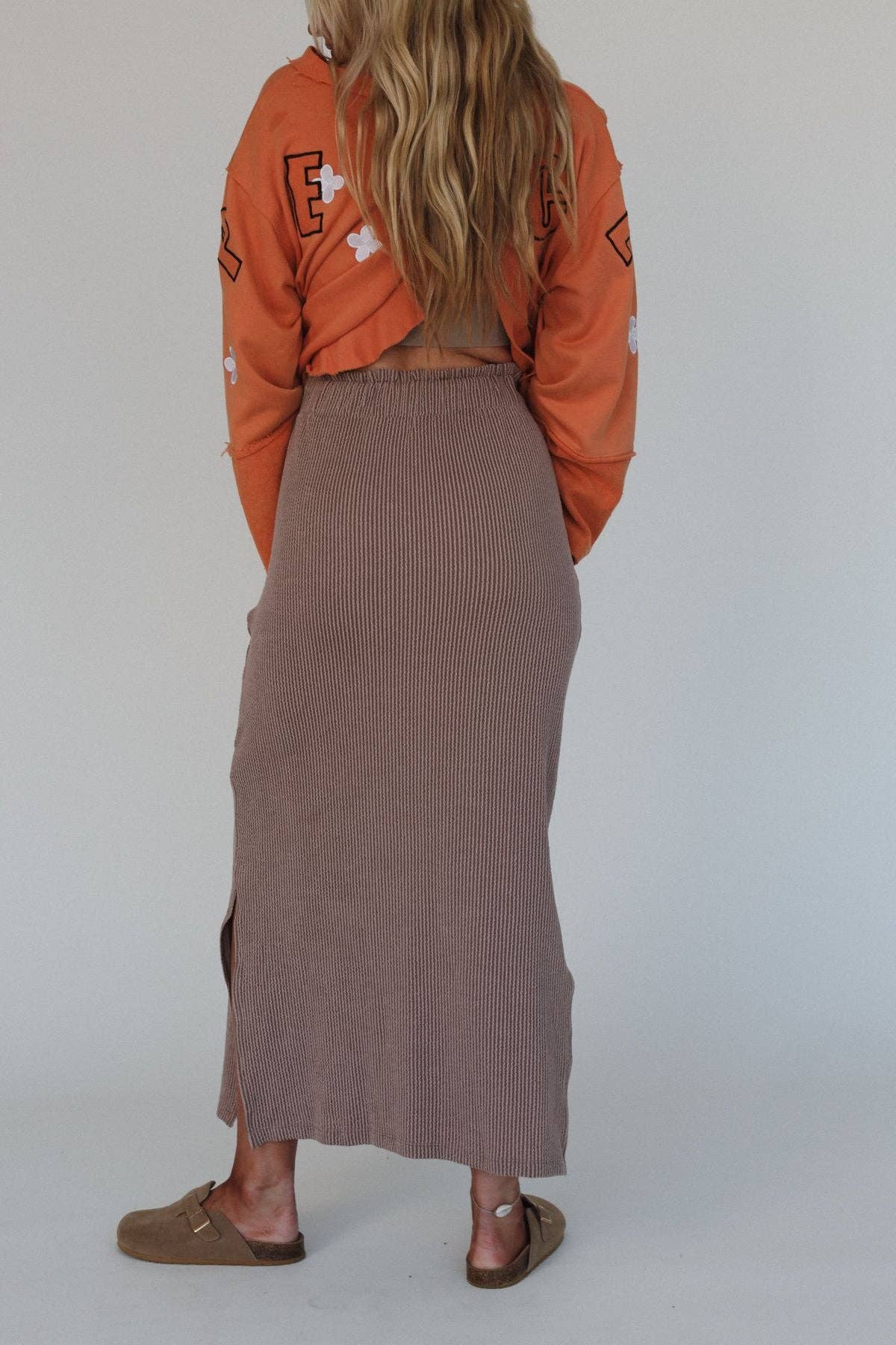 Three Bird Nest - Desert Rose Maxi Skirt - Acorn