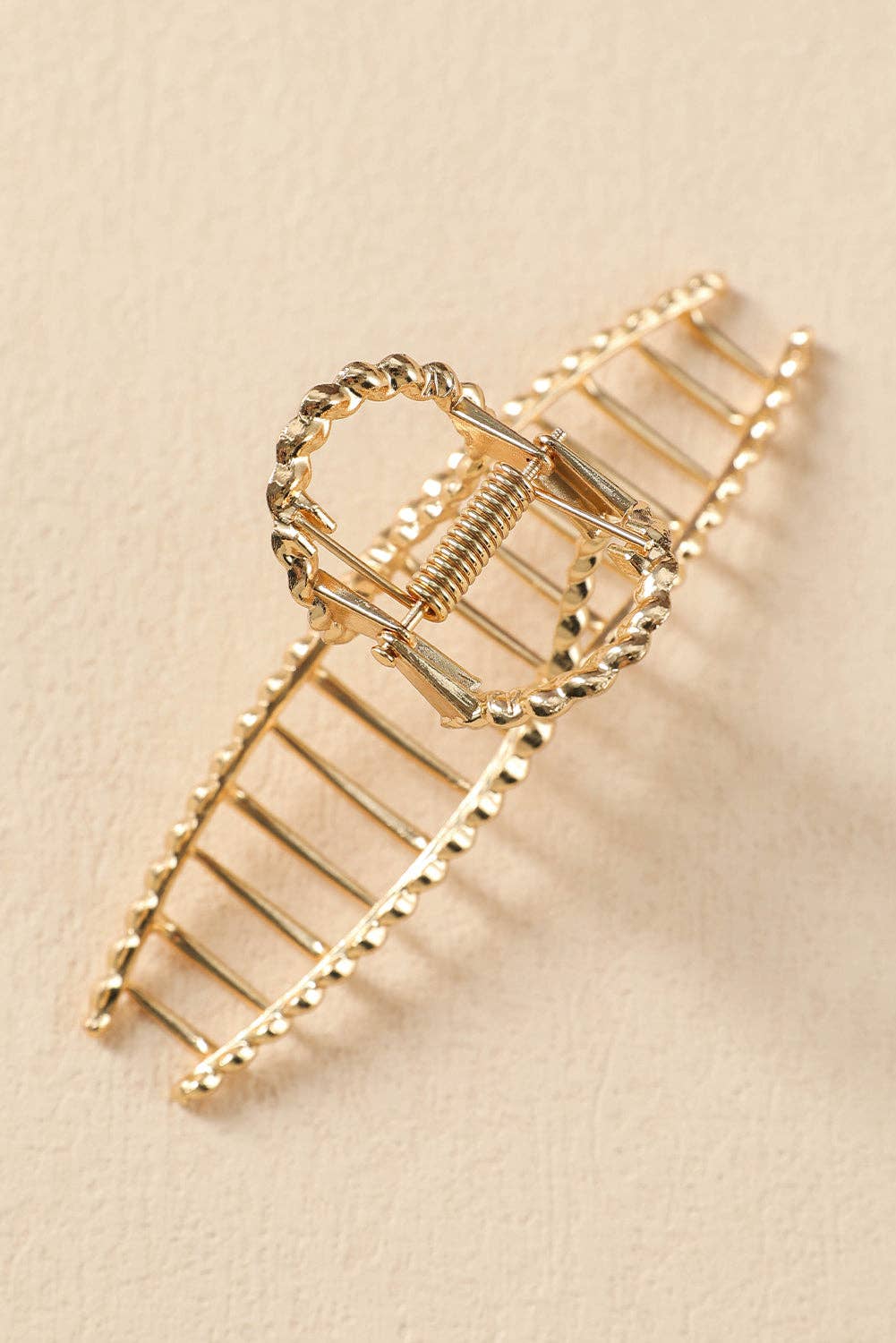 Lovesoft - Gold Twist Large Alloy Hair Clip