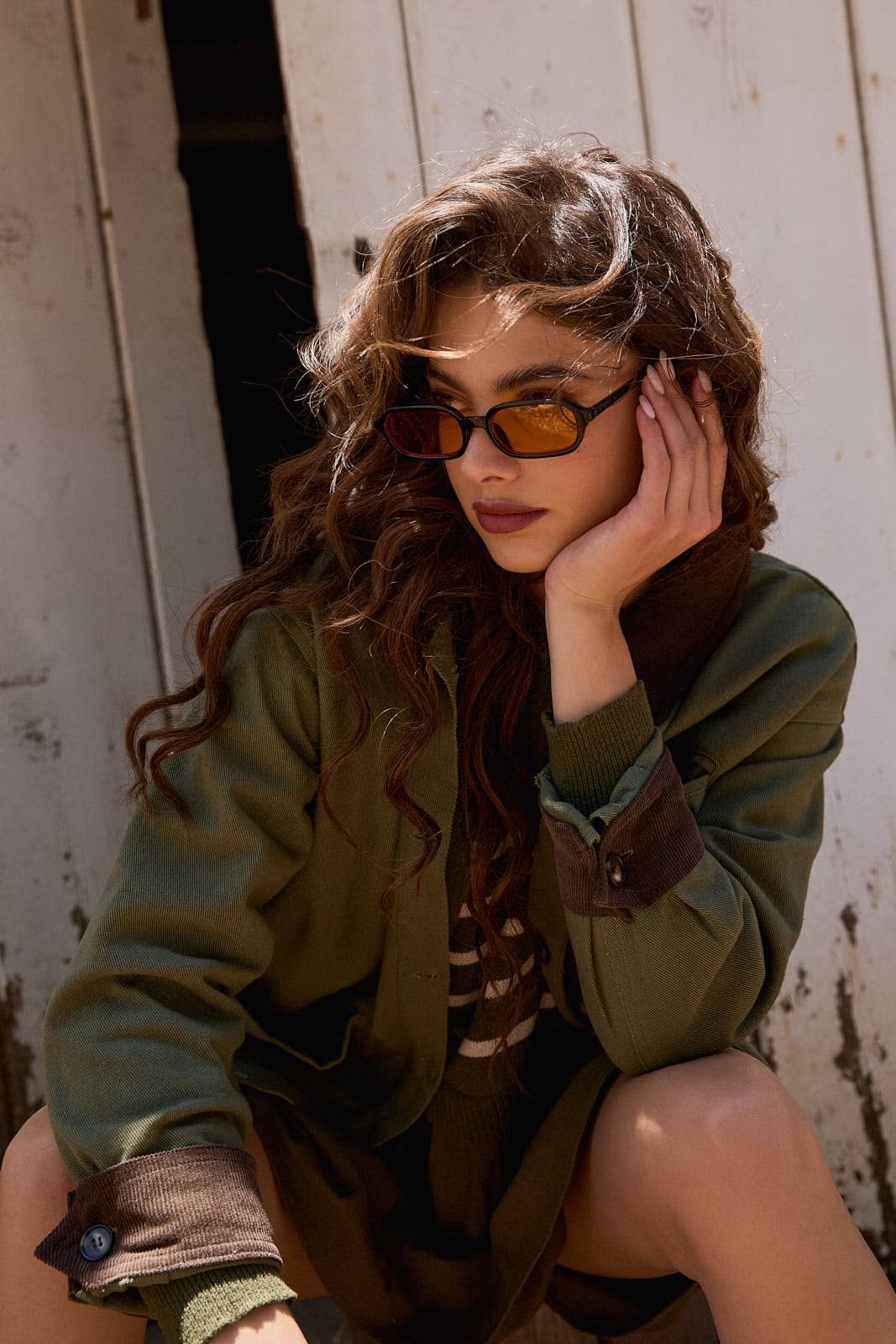 Sunday Edition by LE LIS - BUTTON DOWN BARN JACKET