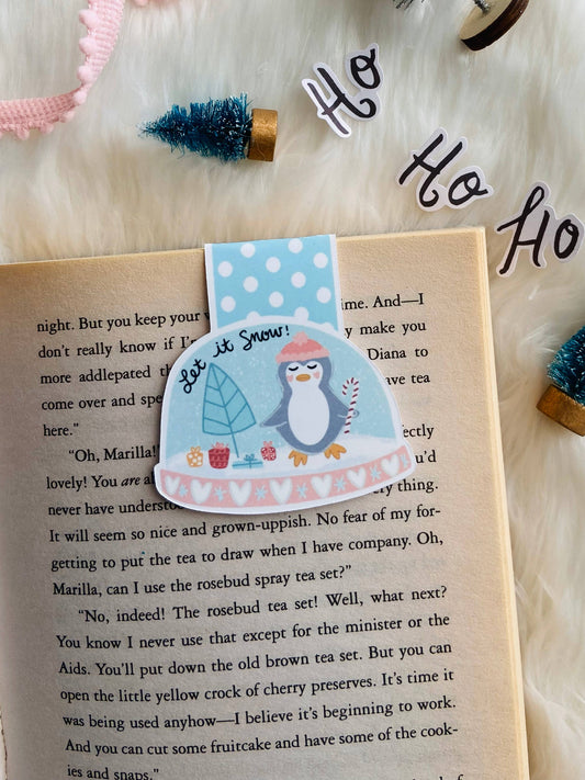 Makerie Day - Penguin Snow Globe Magnetic Bookmark