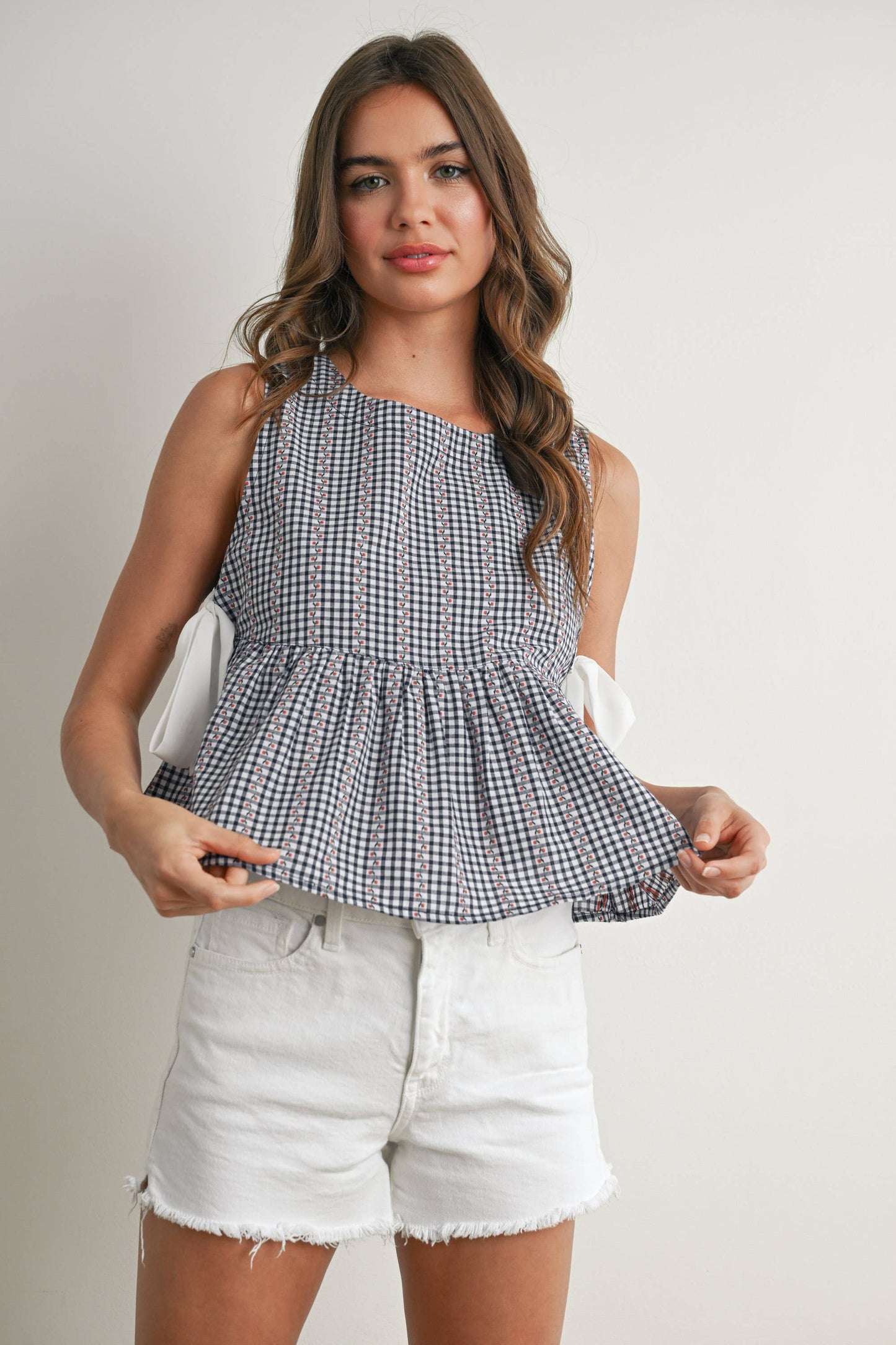 BUTTERMELON - Sky Meadow Peplum Top - BMT7750