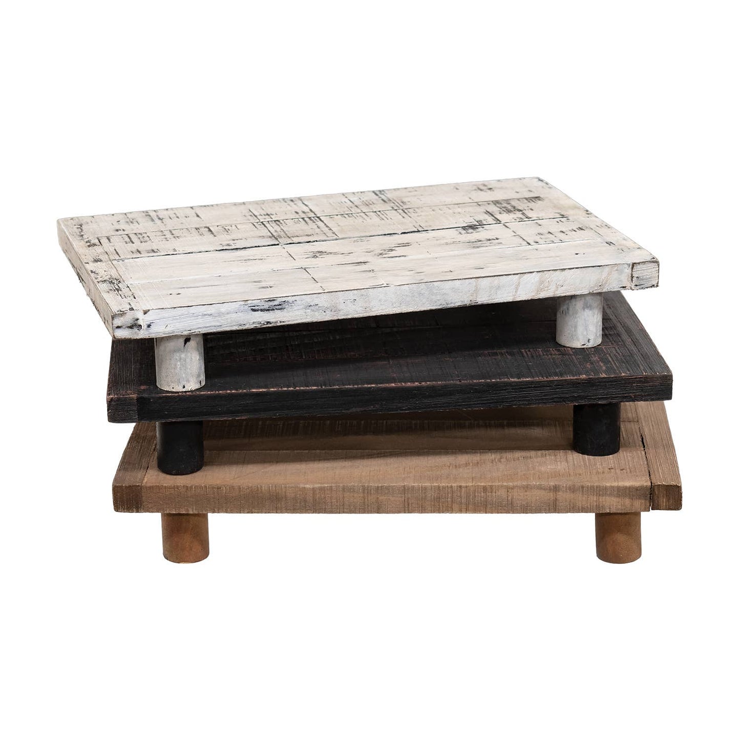 The Hearthside Collection - Stained Wood Rectangle Riser