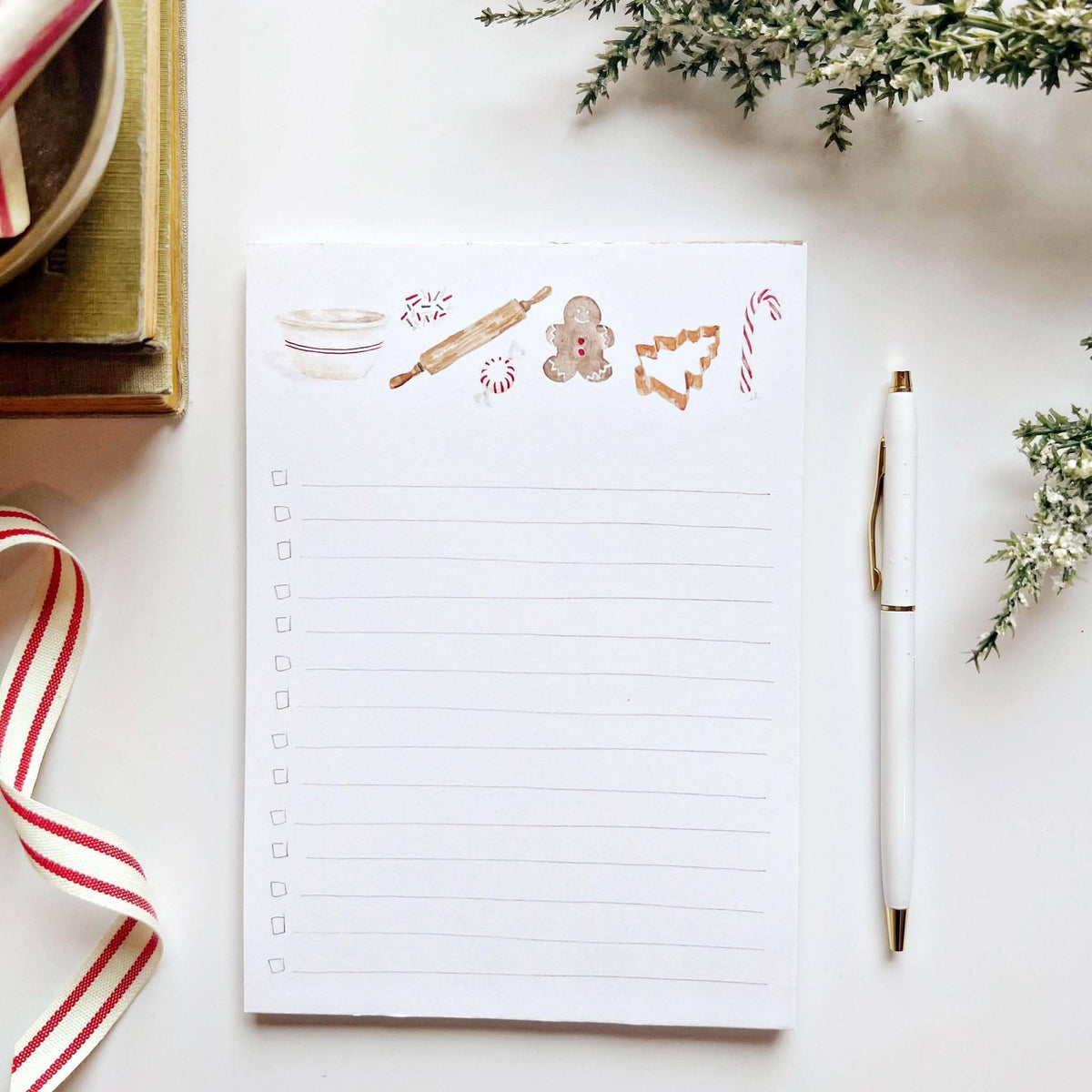 emily lex studio - Christmas checklist notepad
