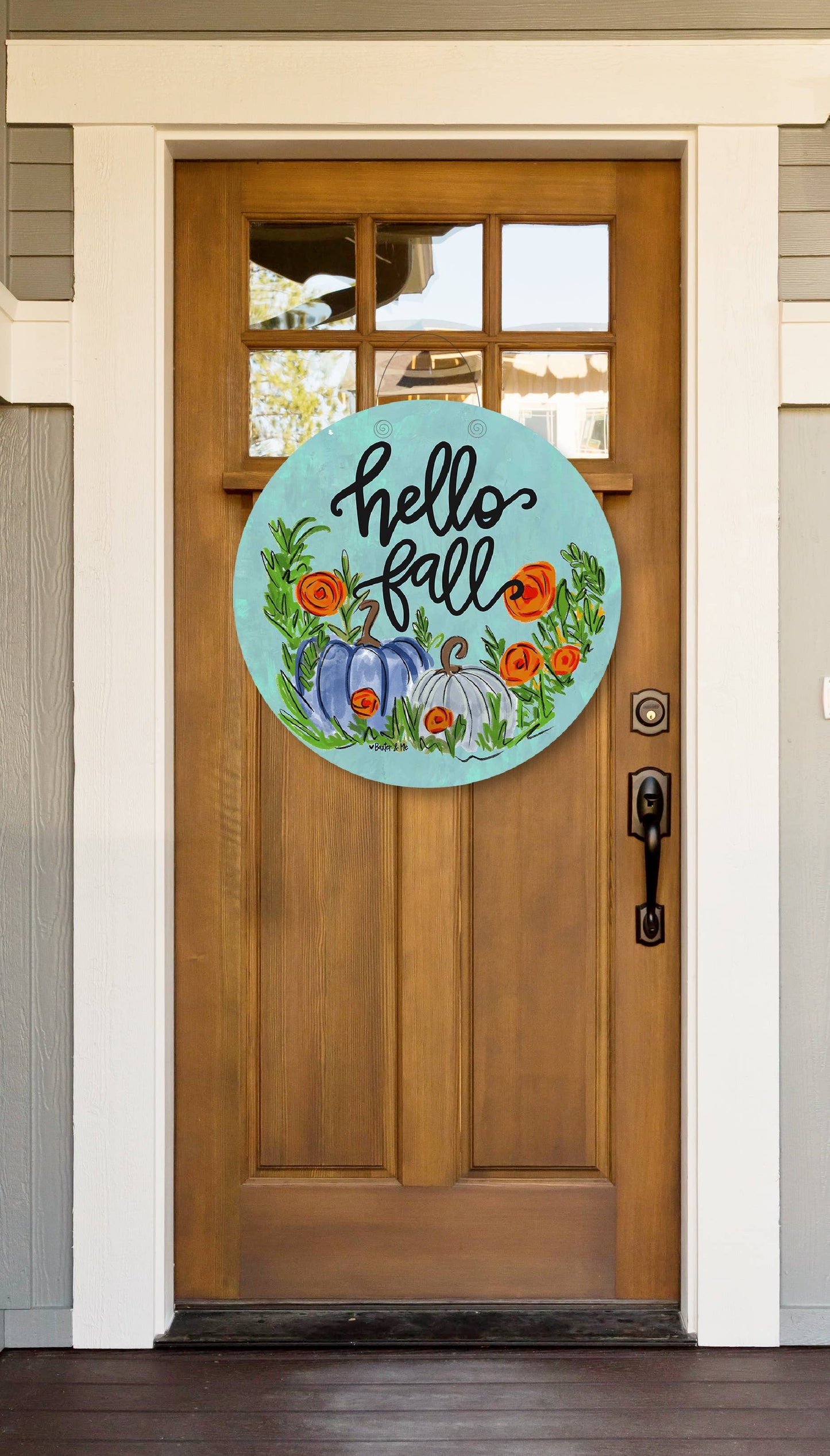 Baxter & Me - Hello Fall Door Hanger