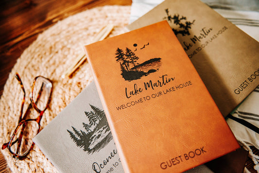 The Lillie Pad - Custom Vacation House Guest Book Journal 