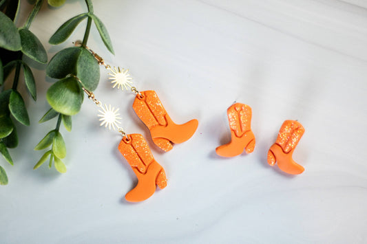 EJ Clay Co - Orange Glitter Boots Collection