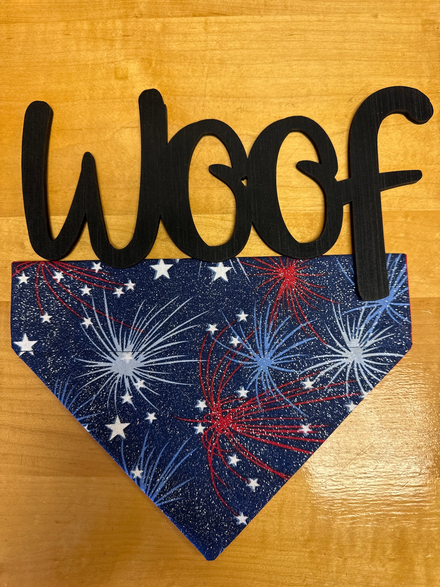 Dog bandana fireworks