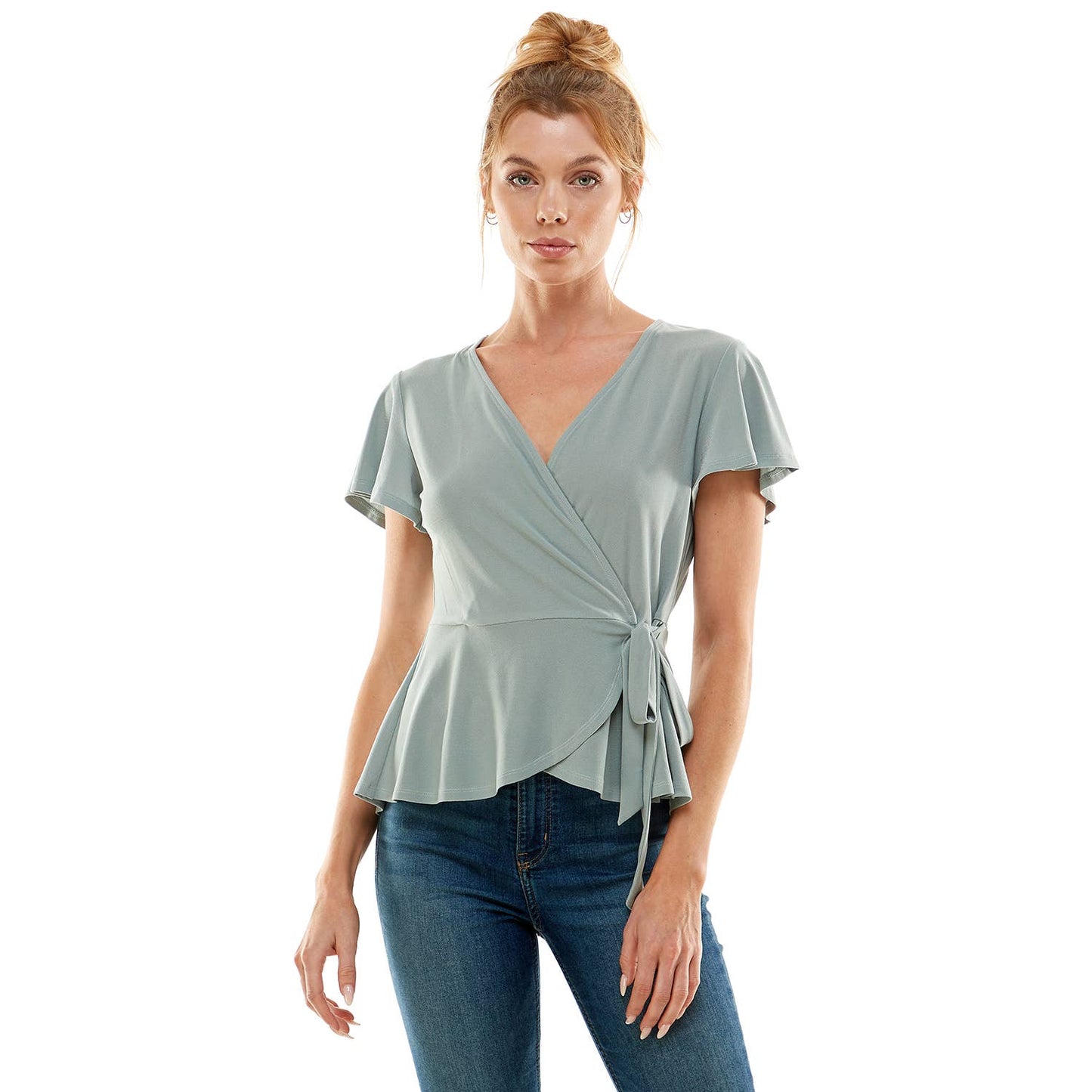 Winslow Collection - SOFT BLOOM WRAP BLOUSE
