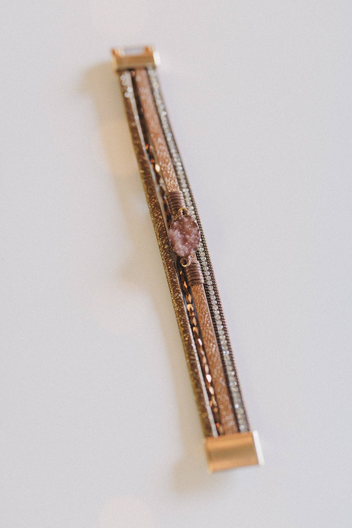 Three Bird Nest - Dusty Horizon Layered Bracelet - Camel