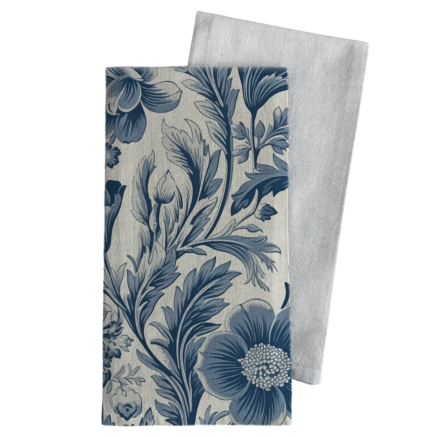 Porter Lane Home - Blue Floral Wallpaper Tea Towel