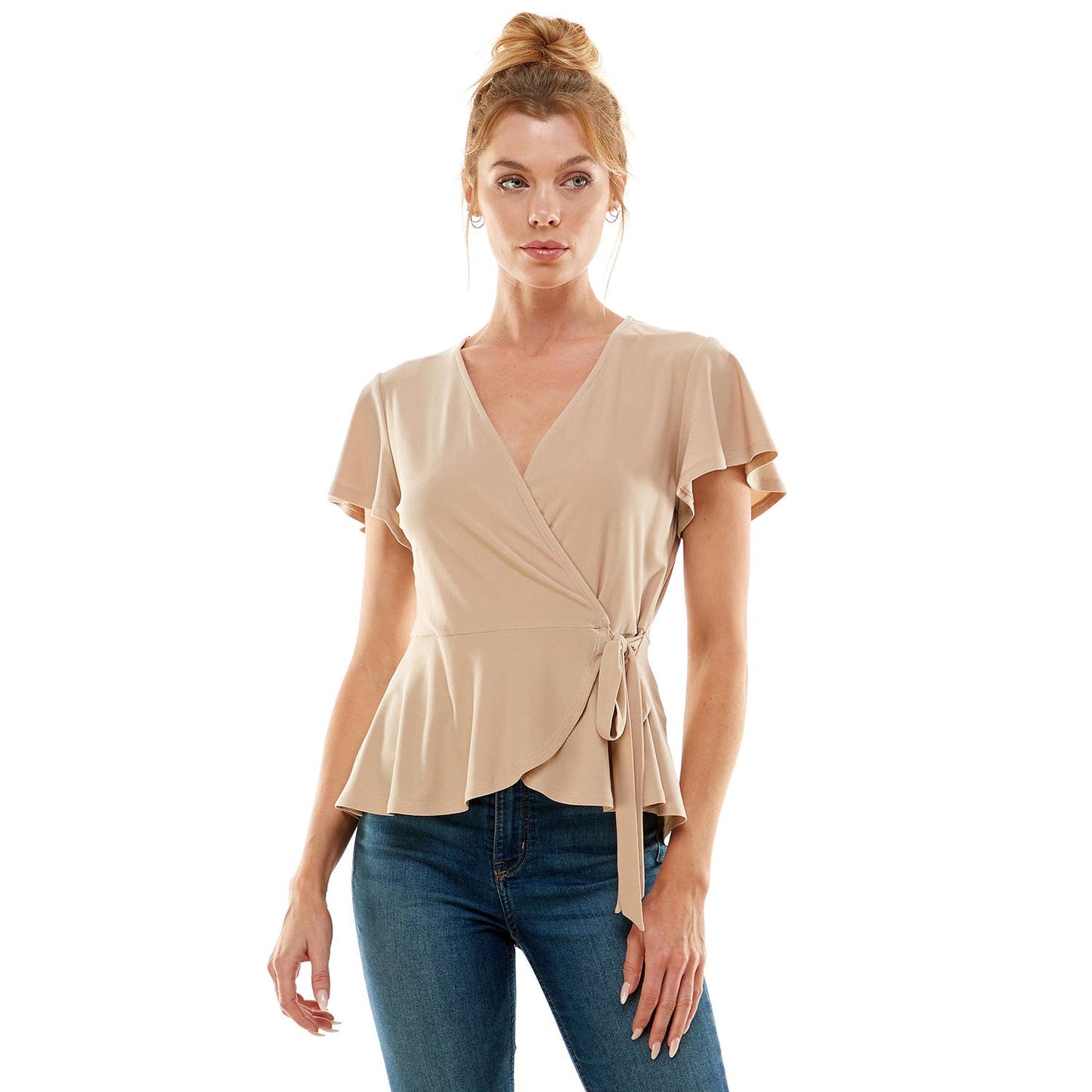 Winslow Collection - SOFT BLOOM WRAP BLOUSE