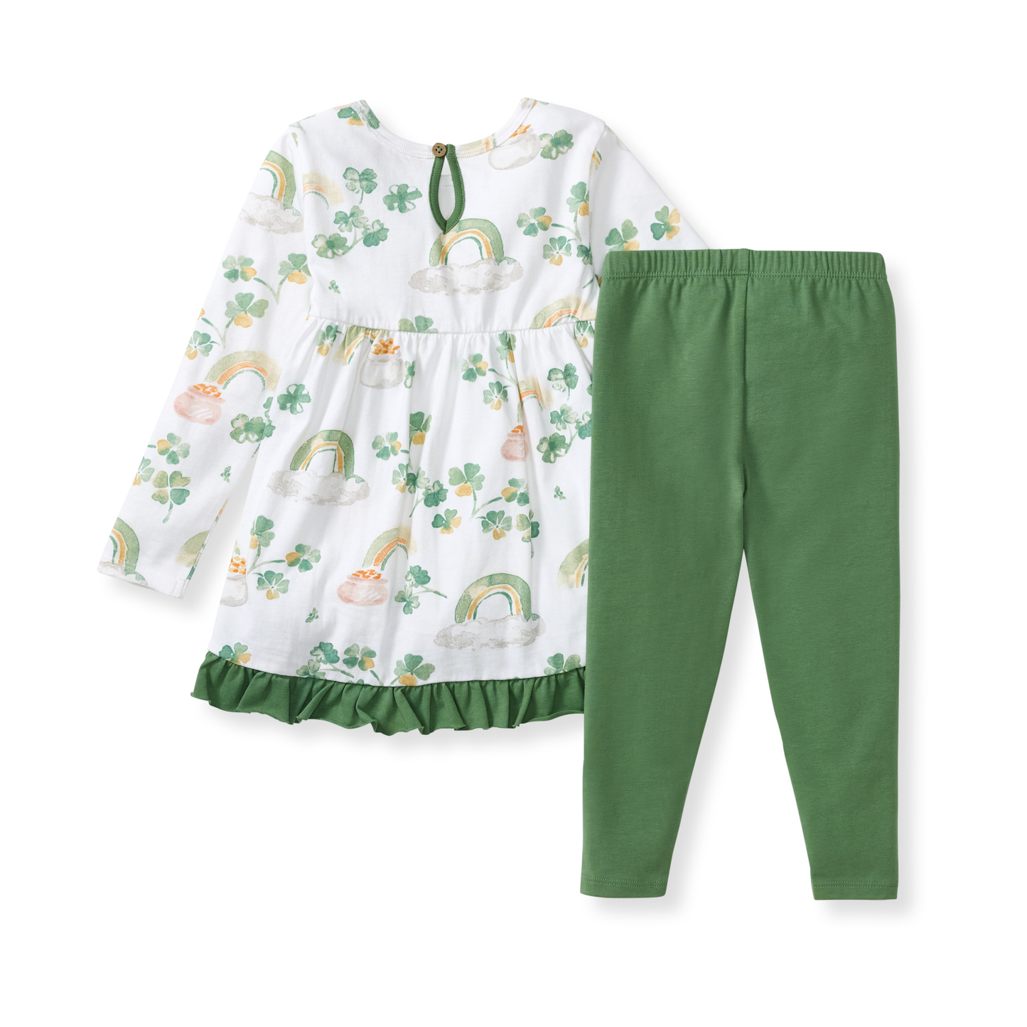 Burt's Bees Baby - Lucky Rainbows Tunic & Pants Set