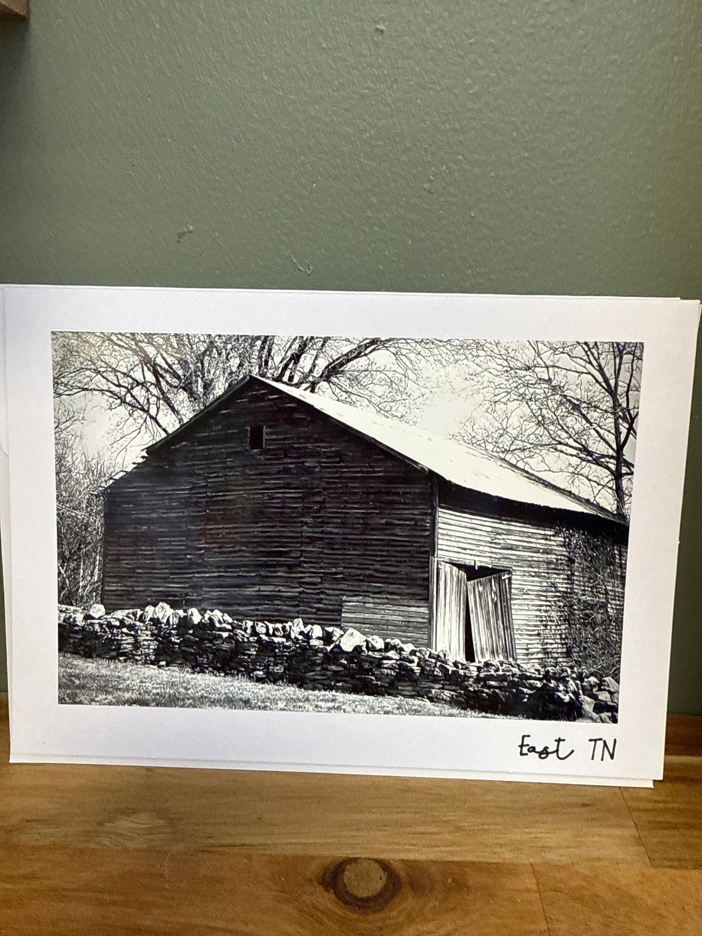 East Tn primitive building black and white