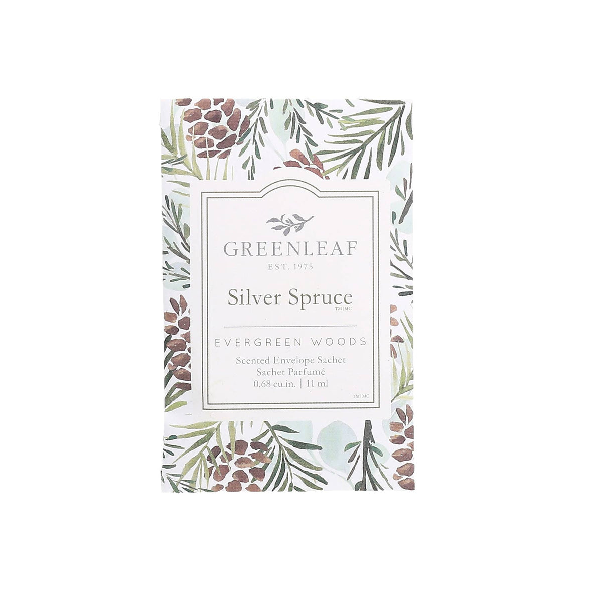 Greenleaf Gifts - Silver Spruce Small Sachet 30 Pack | Holiday