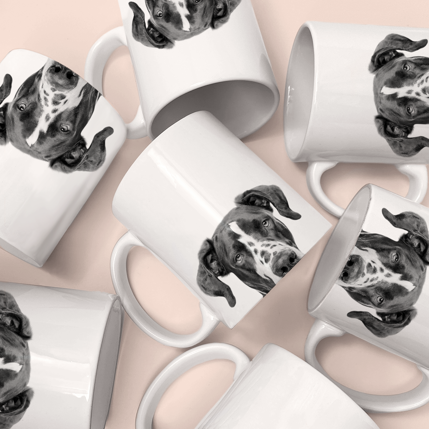 Perkie Prints - Peeking Great Dane 1 Mug