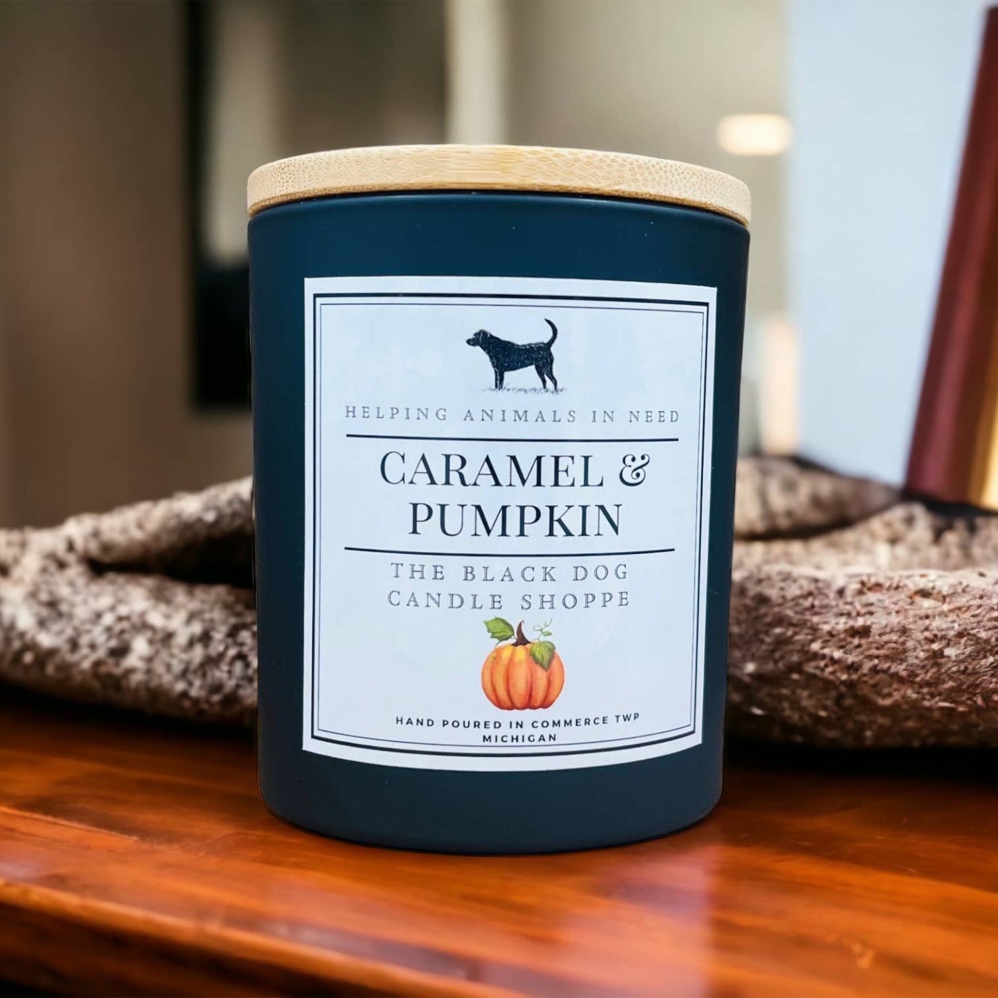 The Black Dog Candle Shoppe - Caramel & Pumpkin Classic Collection Candle