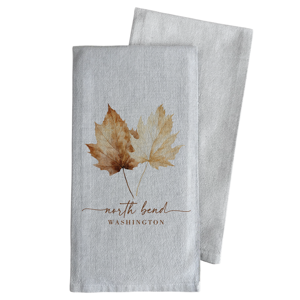 Porter Lane Home - Custom City State Leaves Tea Towel