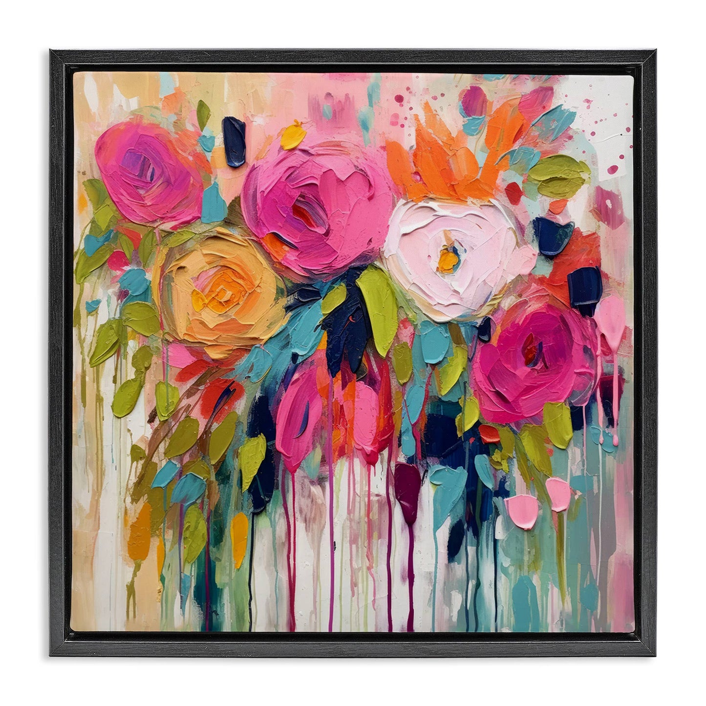 Stupell Industries - Urban Paint Bouquet Floating Frame