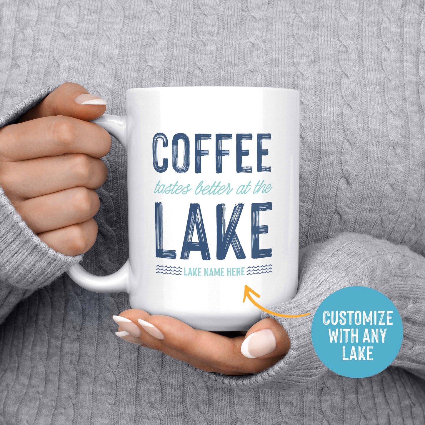 Melody Press Co. - Coffee Tastes Better at the Lake Custom Lake Mug