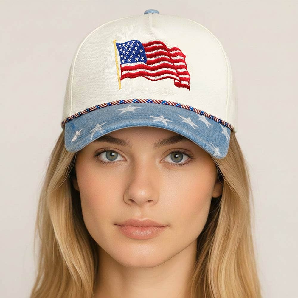 Sensibling Corp. - USA 250th Anniversary Patriotic Embroidered Baseball Cap