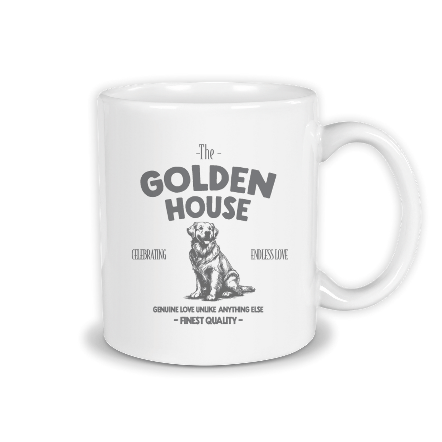 Perkie Prints - Dog Breed House Mug - Golden House