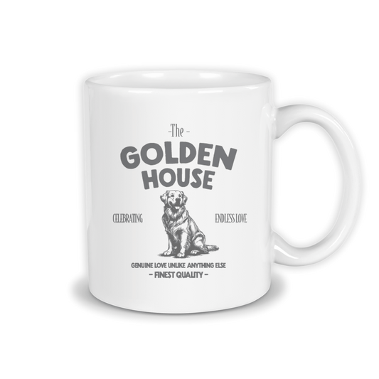 Perkie Prints - Dog Breed House Mug - Golden House