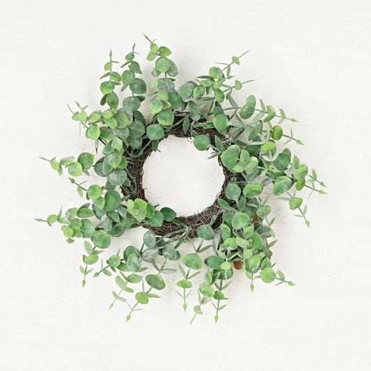 Holiday Depot Inc. - 550182-Fresh Touch Eucalyptus-12in Twig Wreath