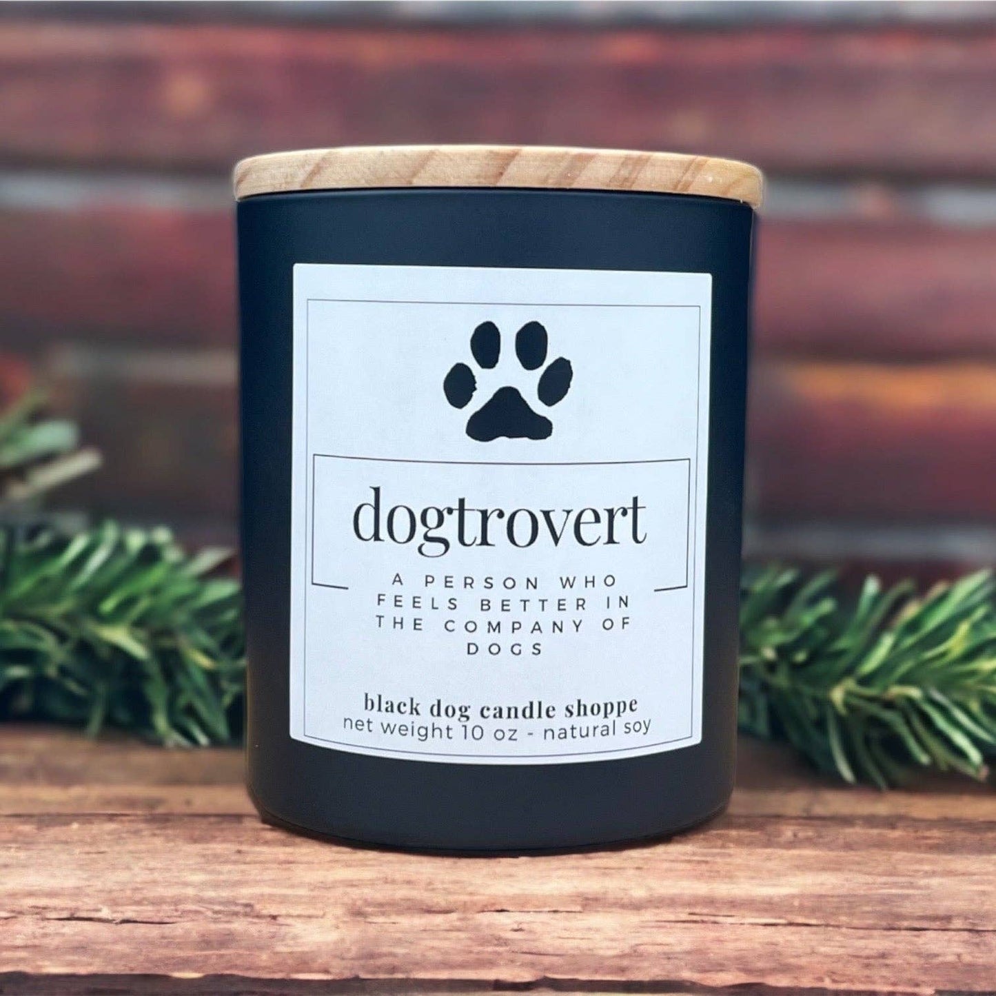 The Black Dog Candle Shoppe - Dogtrovert Dog Lover Candle