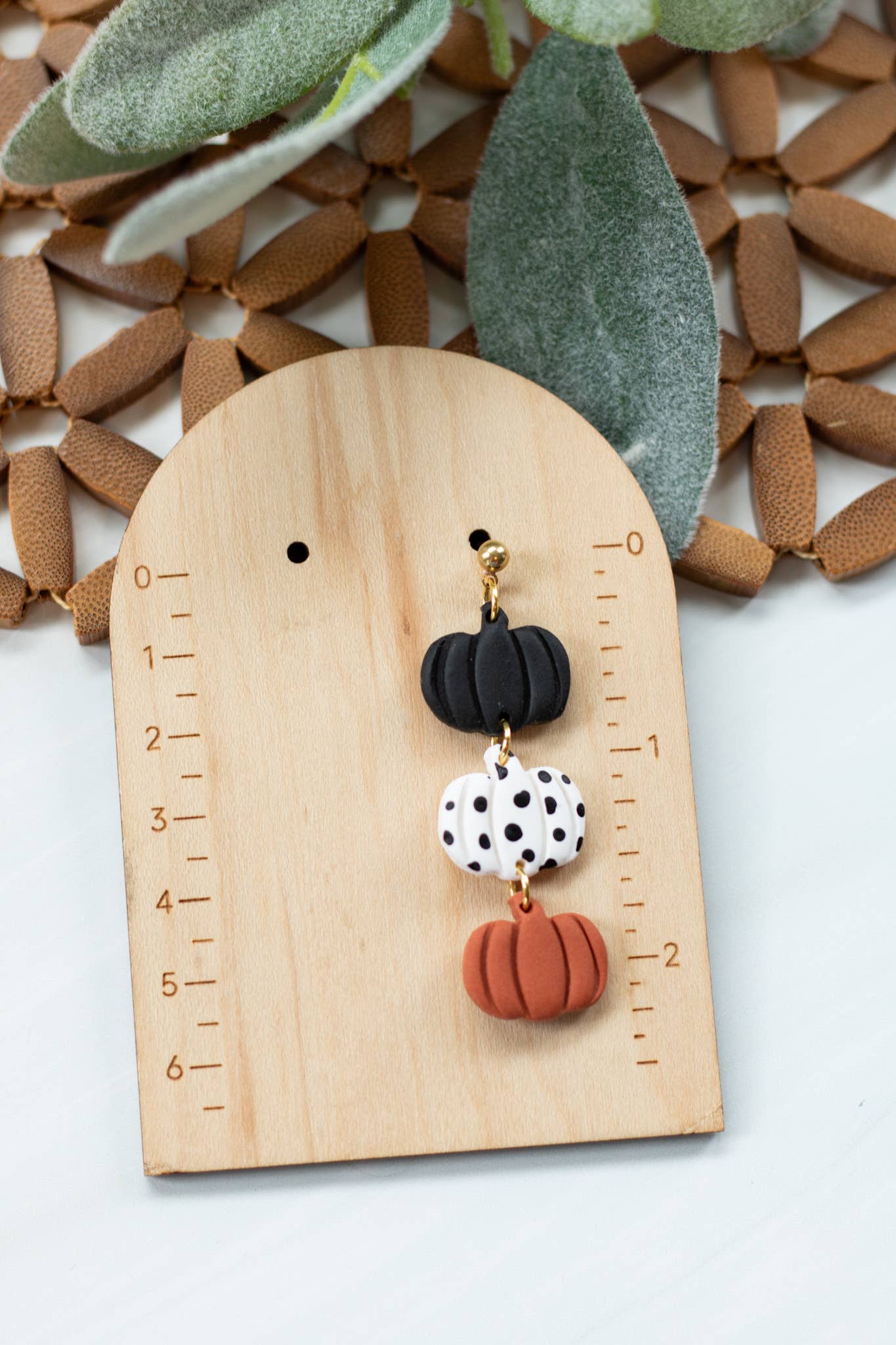 EJ Clay Co - Dotted Pumpkin Dangles