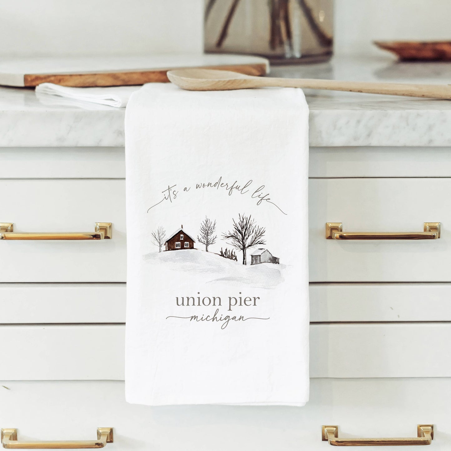 Porter Lane Home - Custom It’s a wonderful life Tea Towel