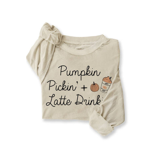 HRTandLUV - PUMPKIN LATTE MINERAL GRAPHIC LS