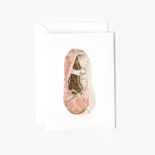 emily lex studio - Ballet shoe mini enclosure notecard