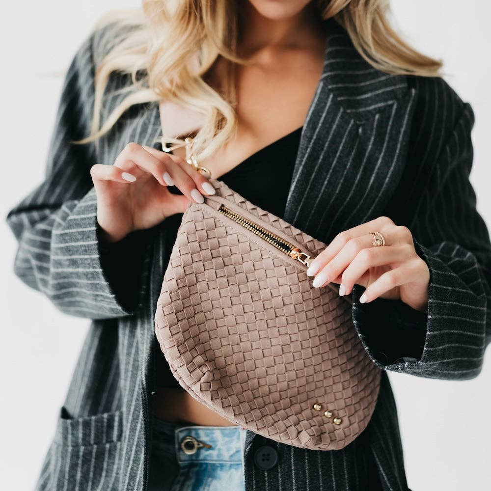 Pretty Simple - Suede Westlyn Woven Bum Bag - NEW COLORS!