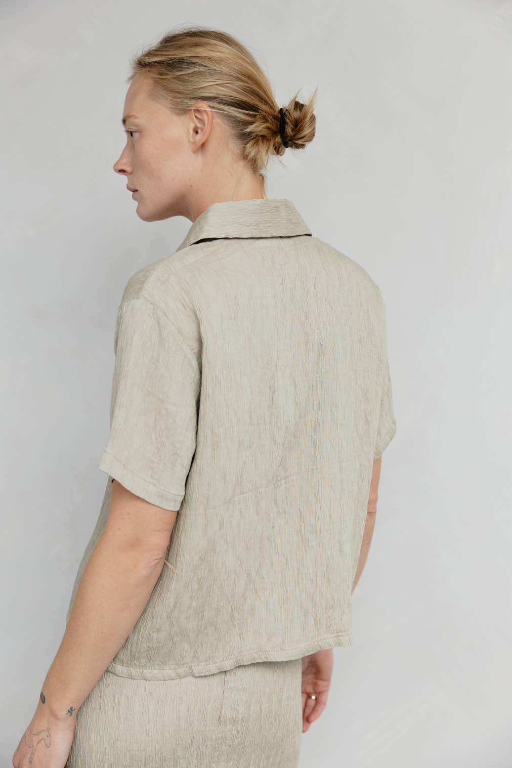 MOD REF - The Miranda Top | Textured Button-Down Top