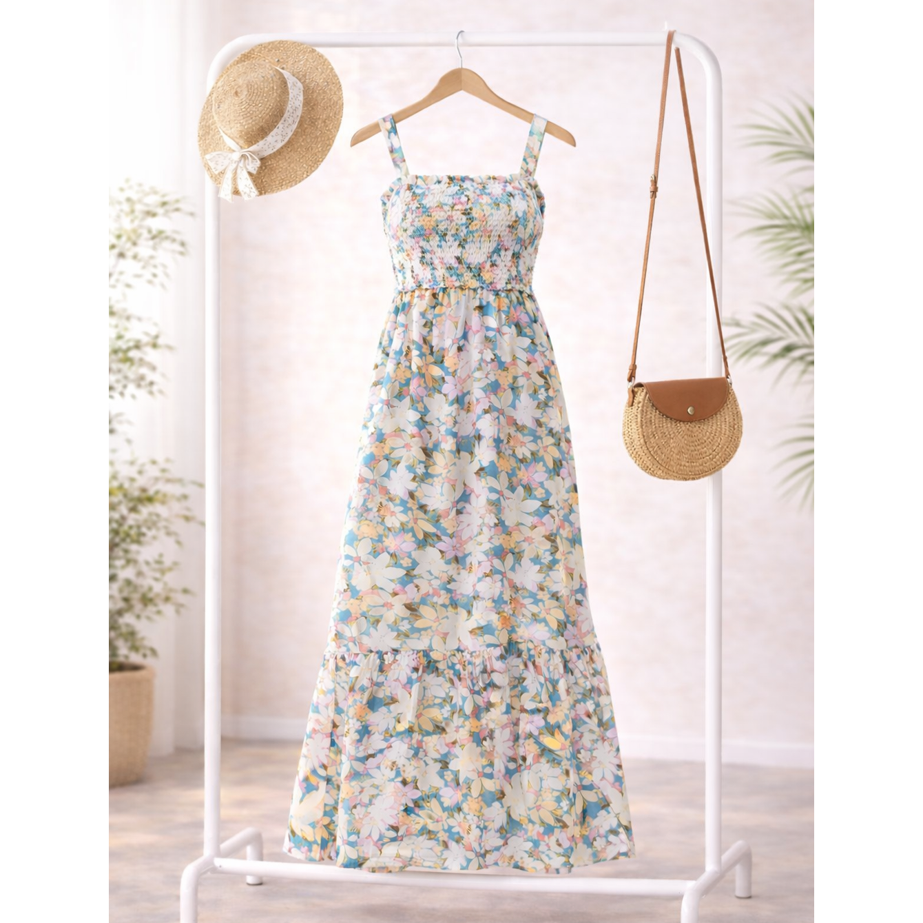 Winslow Collection - MEADOW BLOOM SLEEVELESS FLORAL MAXI DRESS