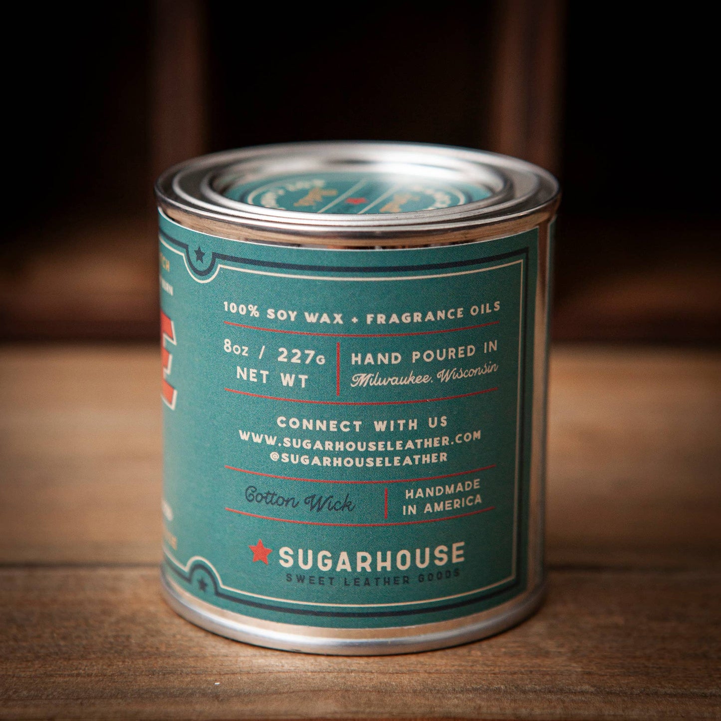 Sugarhouse Leather - Lake Time Soy Paint Can Candle