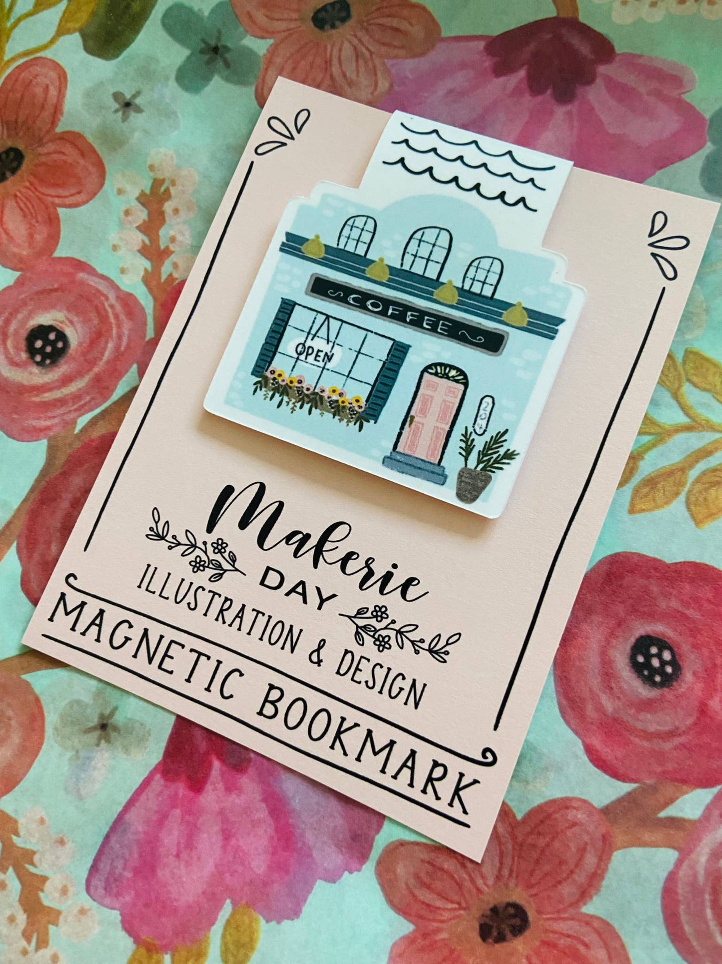 Makerie Day - Coffee Shop Magnetic Bookmark