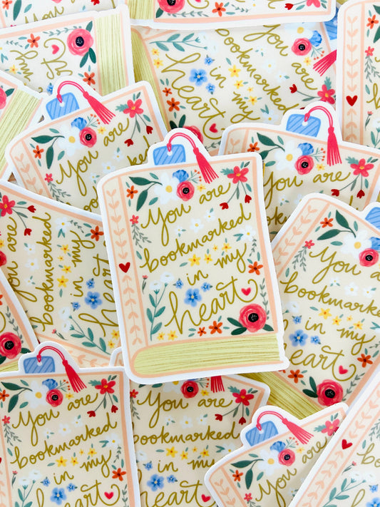 Makerie Day - Bookmarked in My Heart Sticker