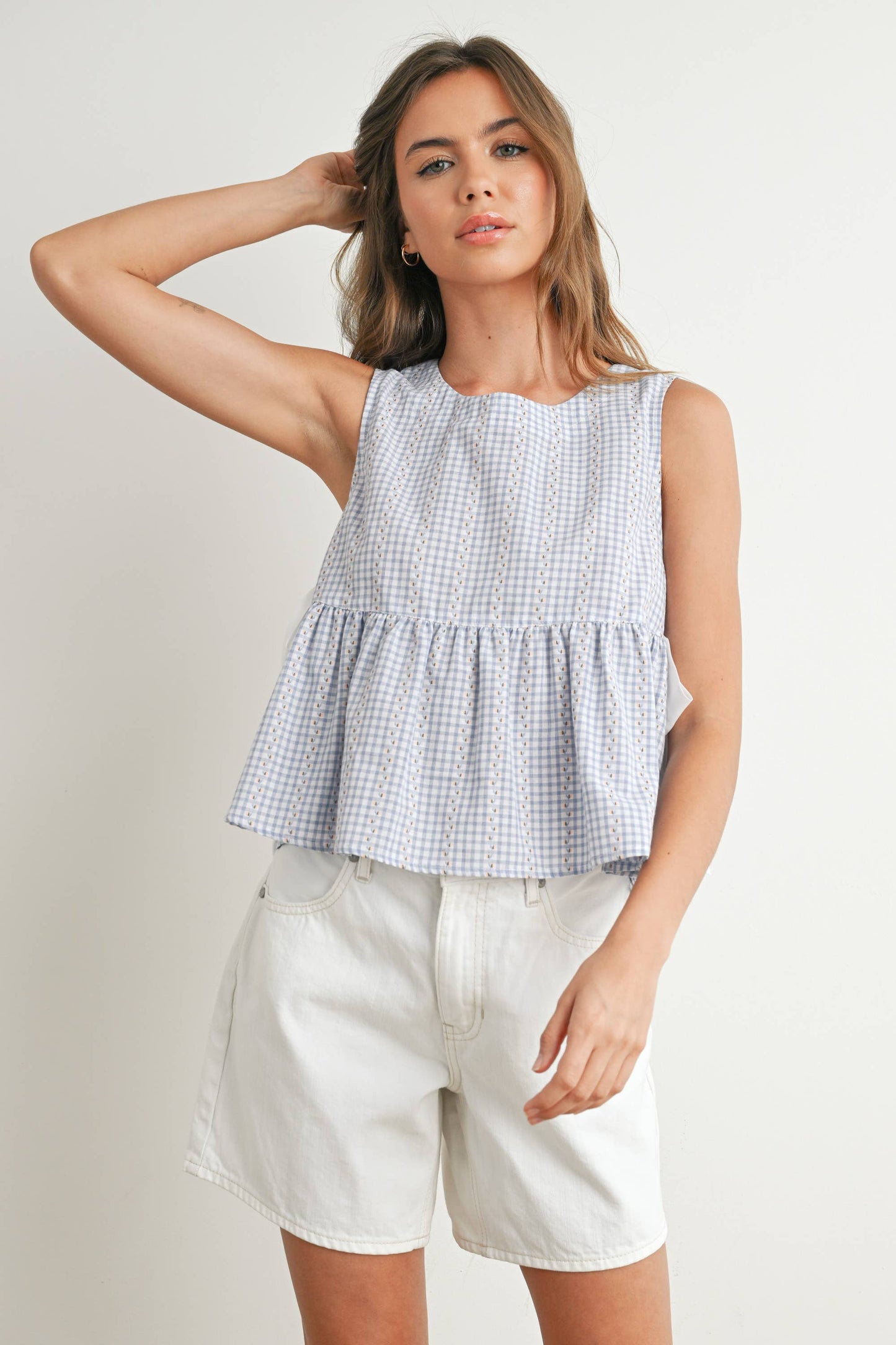 BUTTERMELON - Sky Meadow Peplum Top - BMT7750