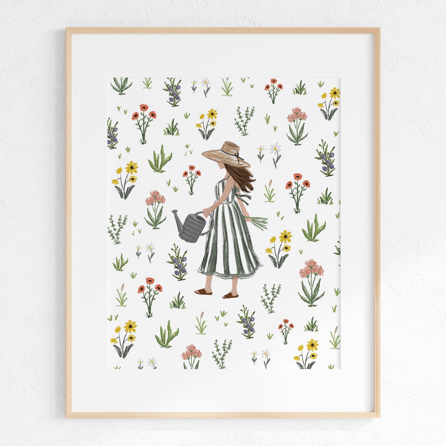 Makerie Day - Garden Girl -  Art Print