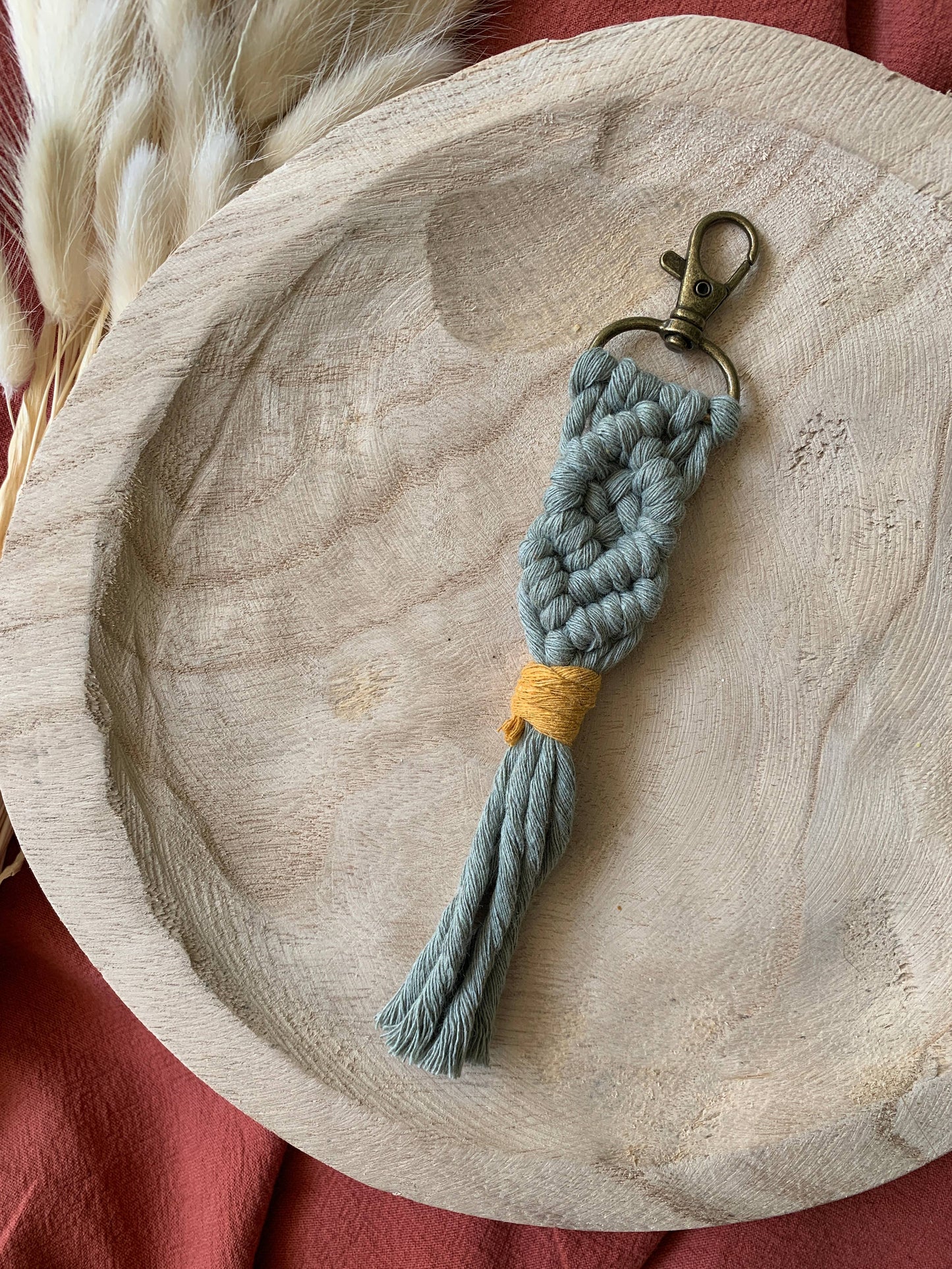 Offhand Fibers - Color Pop Macrame Keychain | Boho Accessories