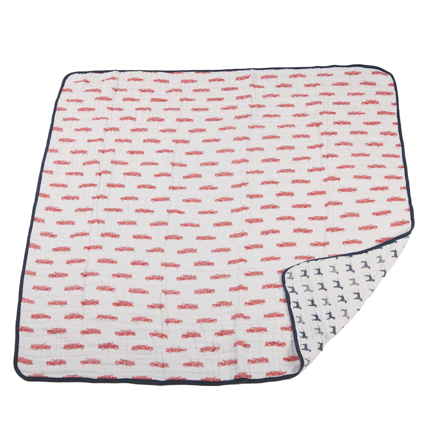 Newcastle Classics - Fire Truck and Dalmatian Newcastle Blanket; Cotton