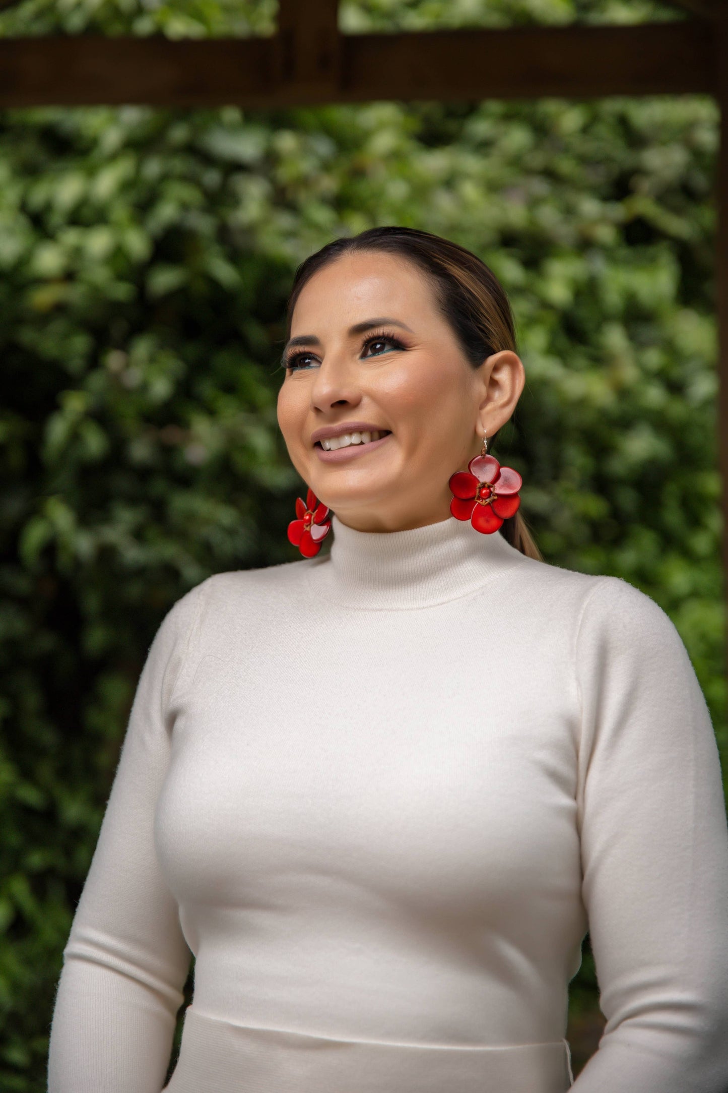 Organic Tagua Jewelry - Rosalia Earrings
