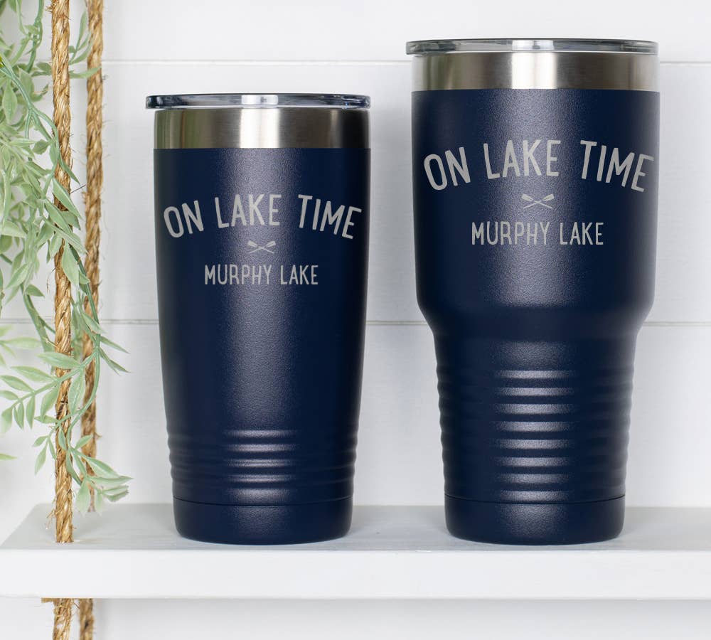 On Lake Time Norris Lake Stainless Steel Engraved Tumbler