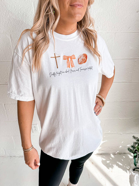Wicker Road Boutique - Jesus and Tennessee Football Tee