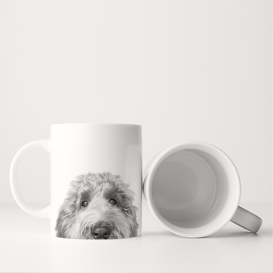 Perkie Prints - Peeking Doodle 4 (Goldendoodle) Mug