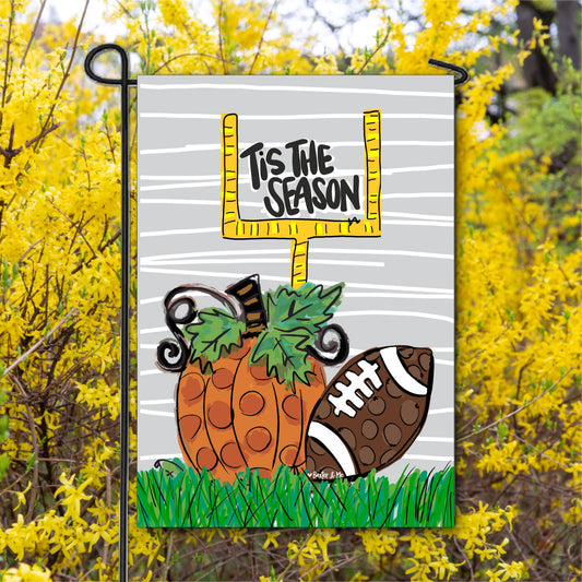 Baxter & Me - Tis the Season Football Garden Flag