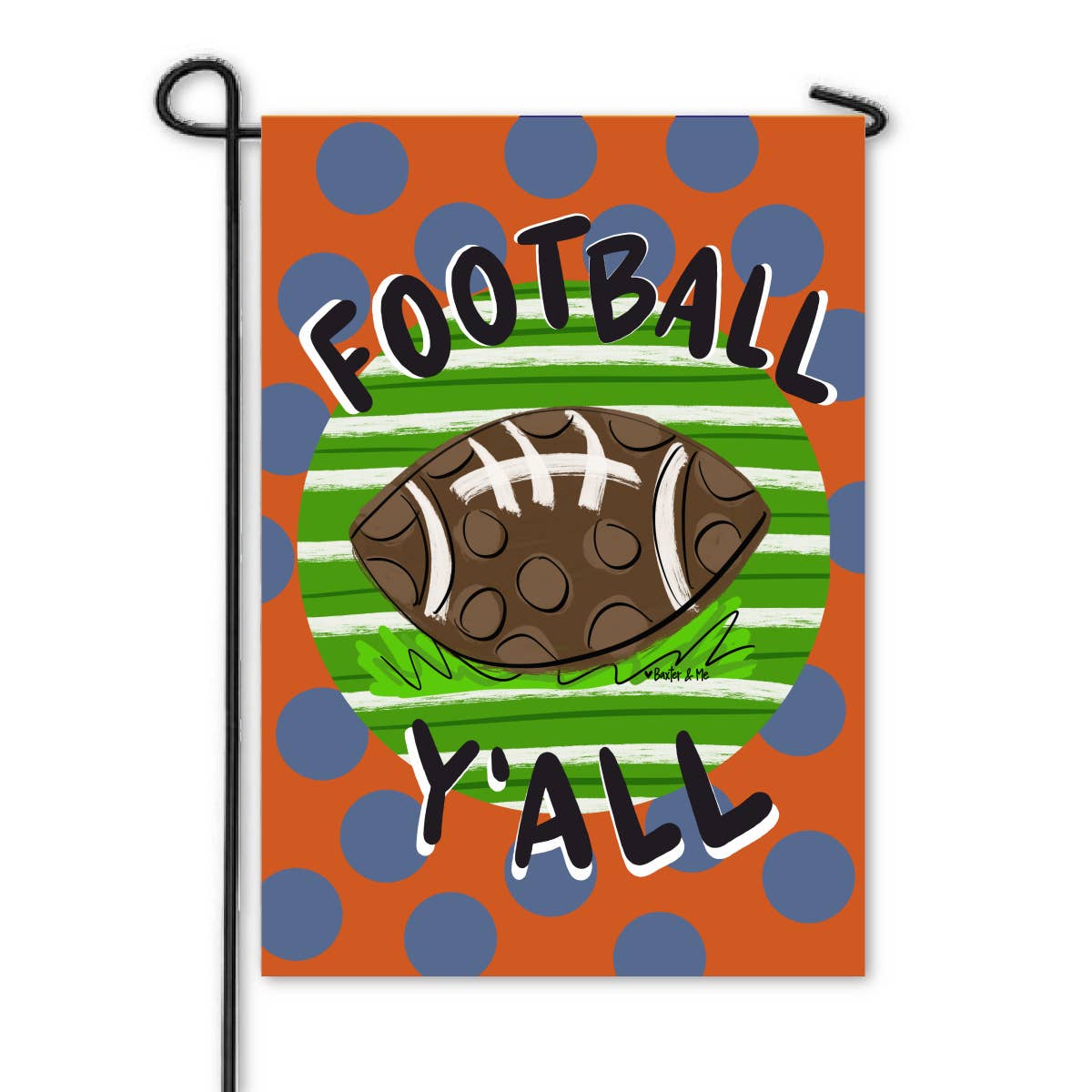 Baxter & Me - Football Team Colors Garden Flag